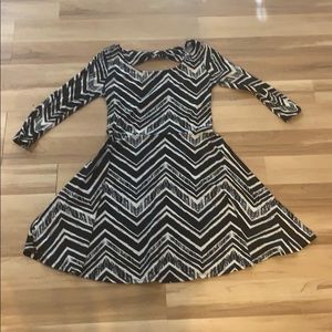 Black and off white striped dress!